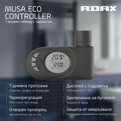 Musa Eco Controller Black - Amazon infographic for Wave